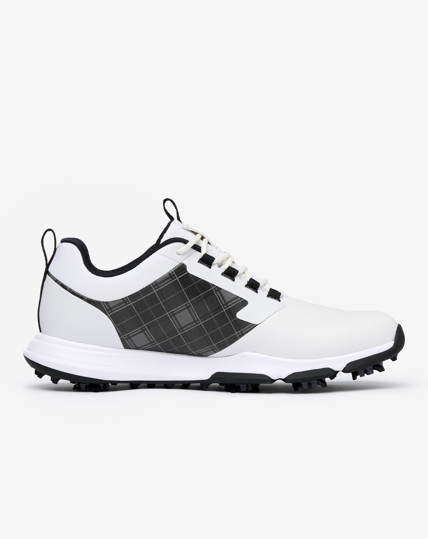 White Travis Mathew The Ringer 2 Tartan Golf Shoe
