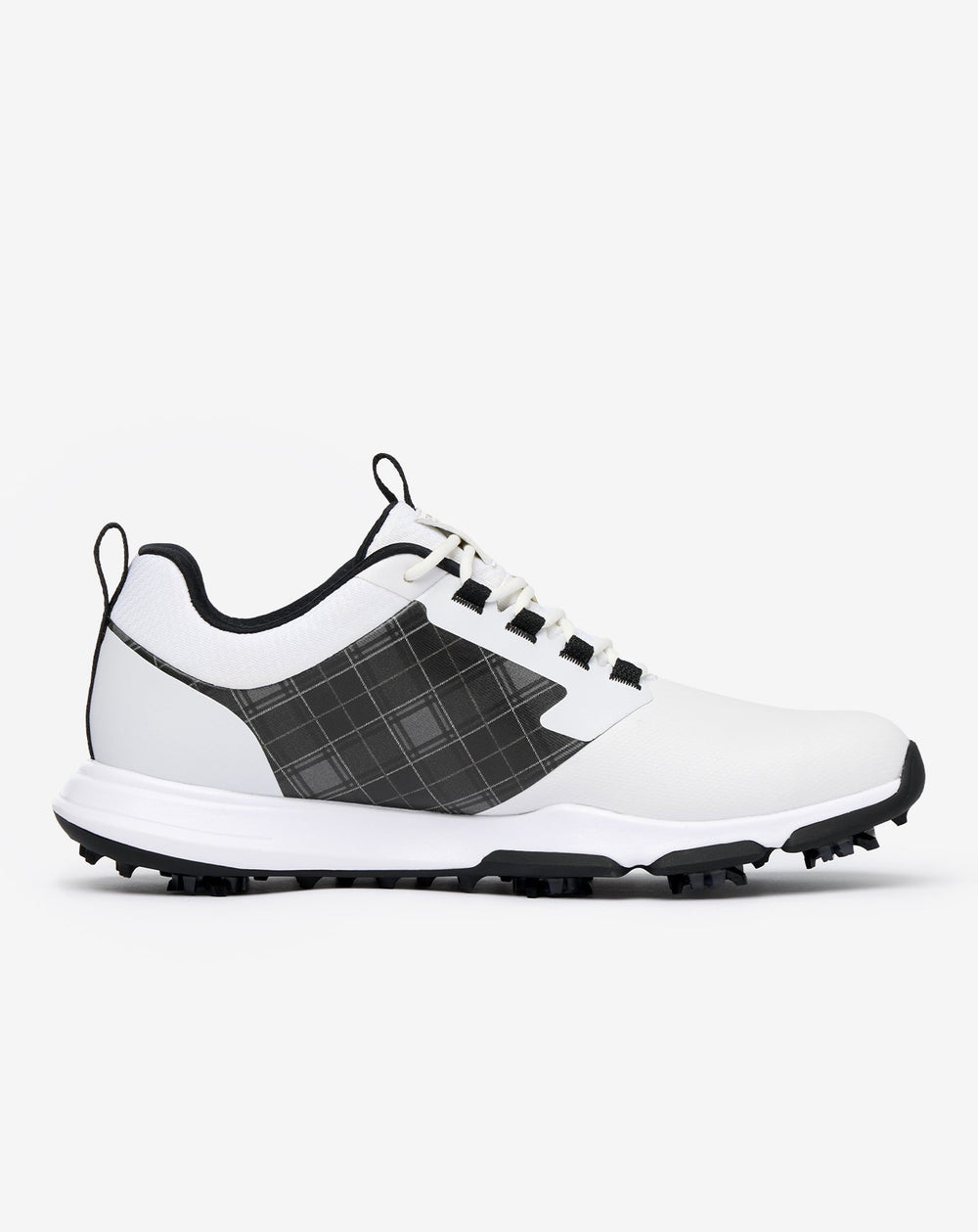 White Travis Mathew The Ringer 2 Tartan Golf Shoe