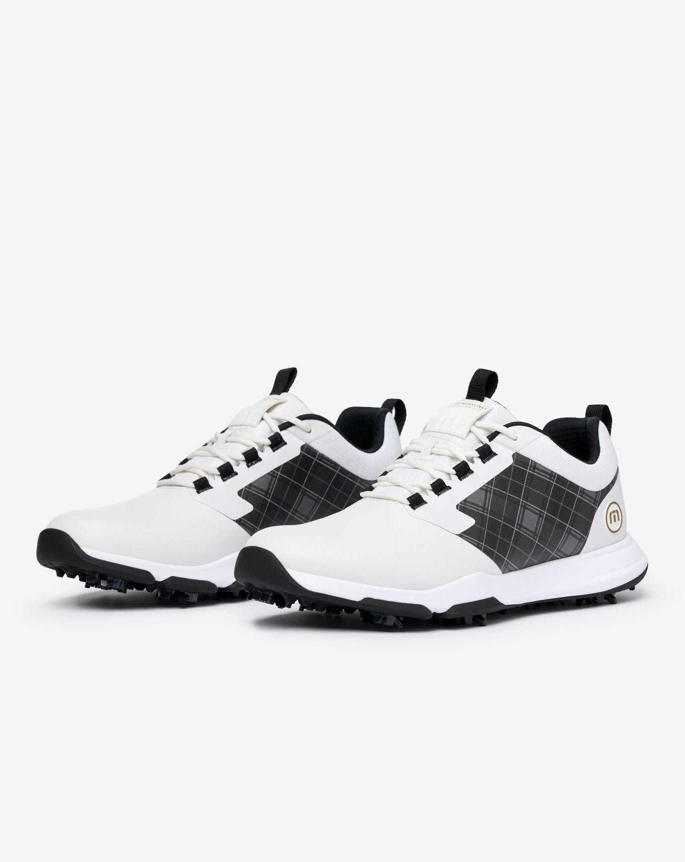 White Travis Mathew The Ringer 2 Tartan Golf Shoe