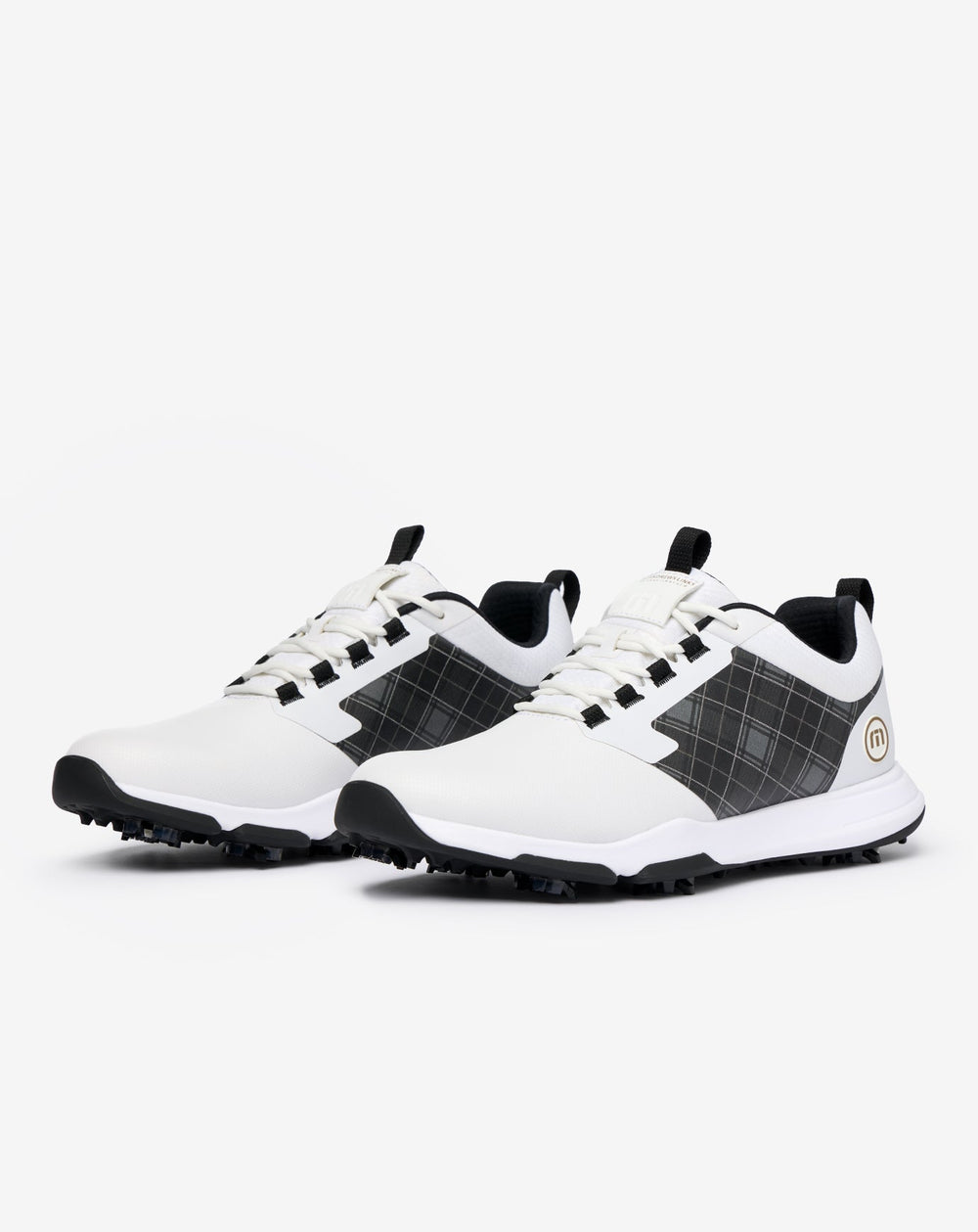 White Travis Mathew The Ringer 2 Tartan Golf Shoe