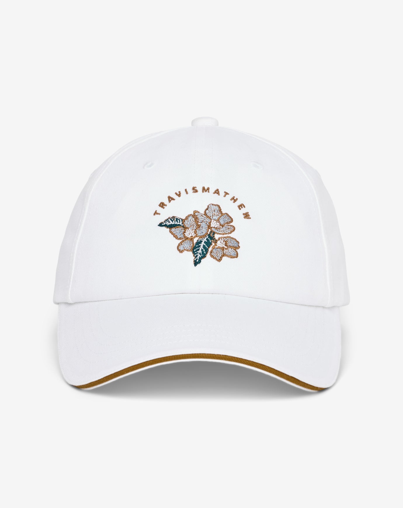 White Travis Mathew Floral Twisted Ivy Adjustable Hat