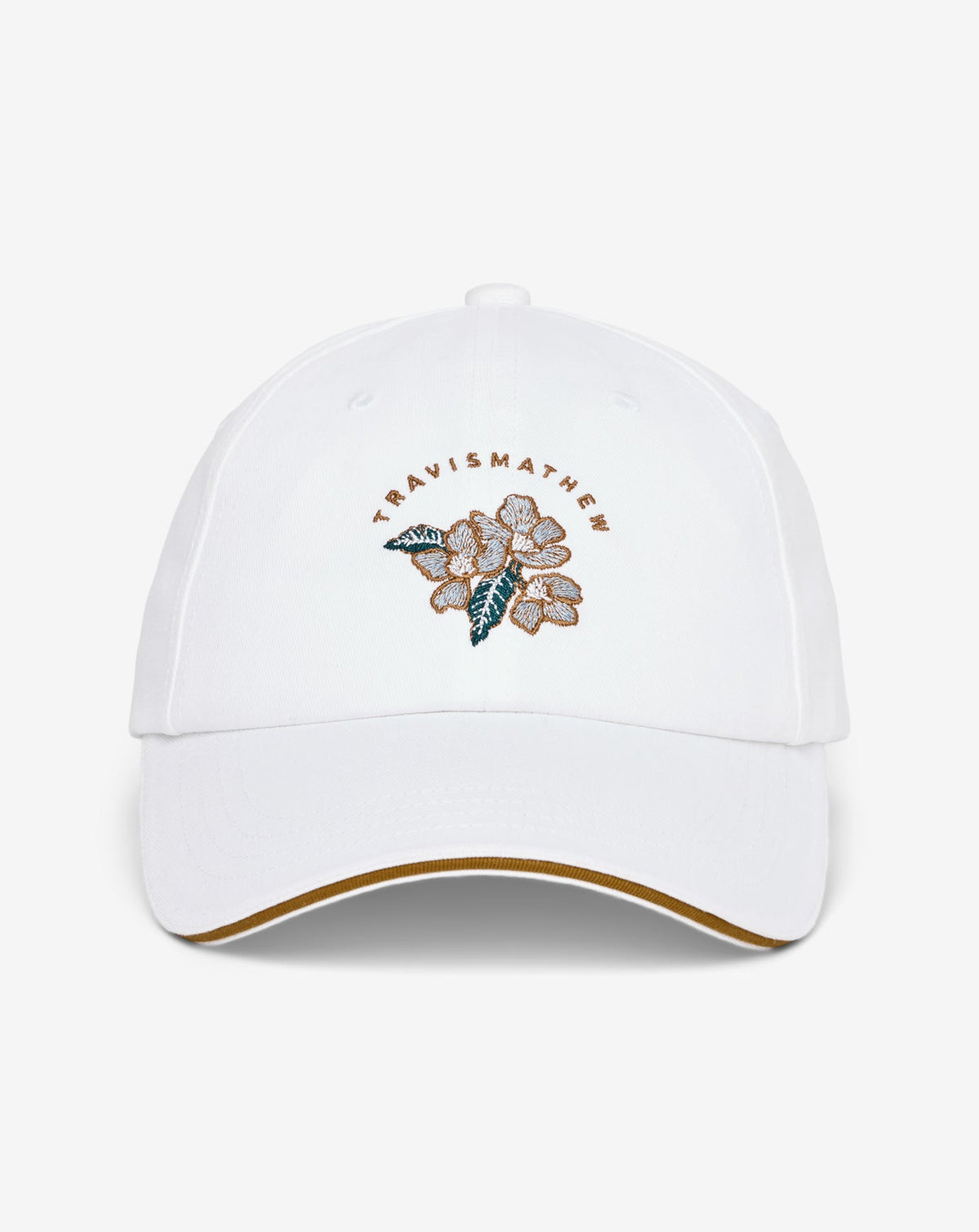 White Travis Mathew Floral Twisted Ivy Adjustable Hat