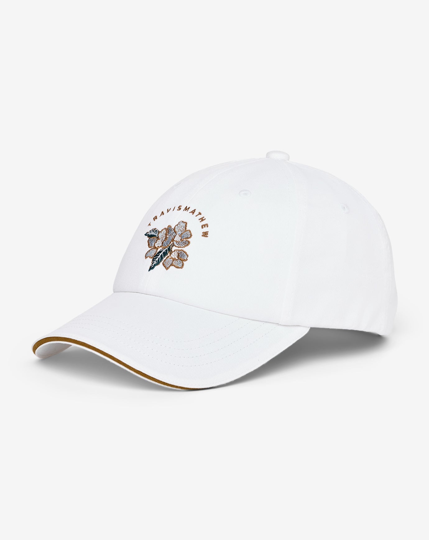 White Travis Mathew Floral Twisted Ivy Adjustable Hat