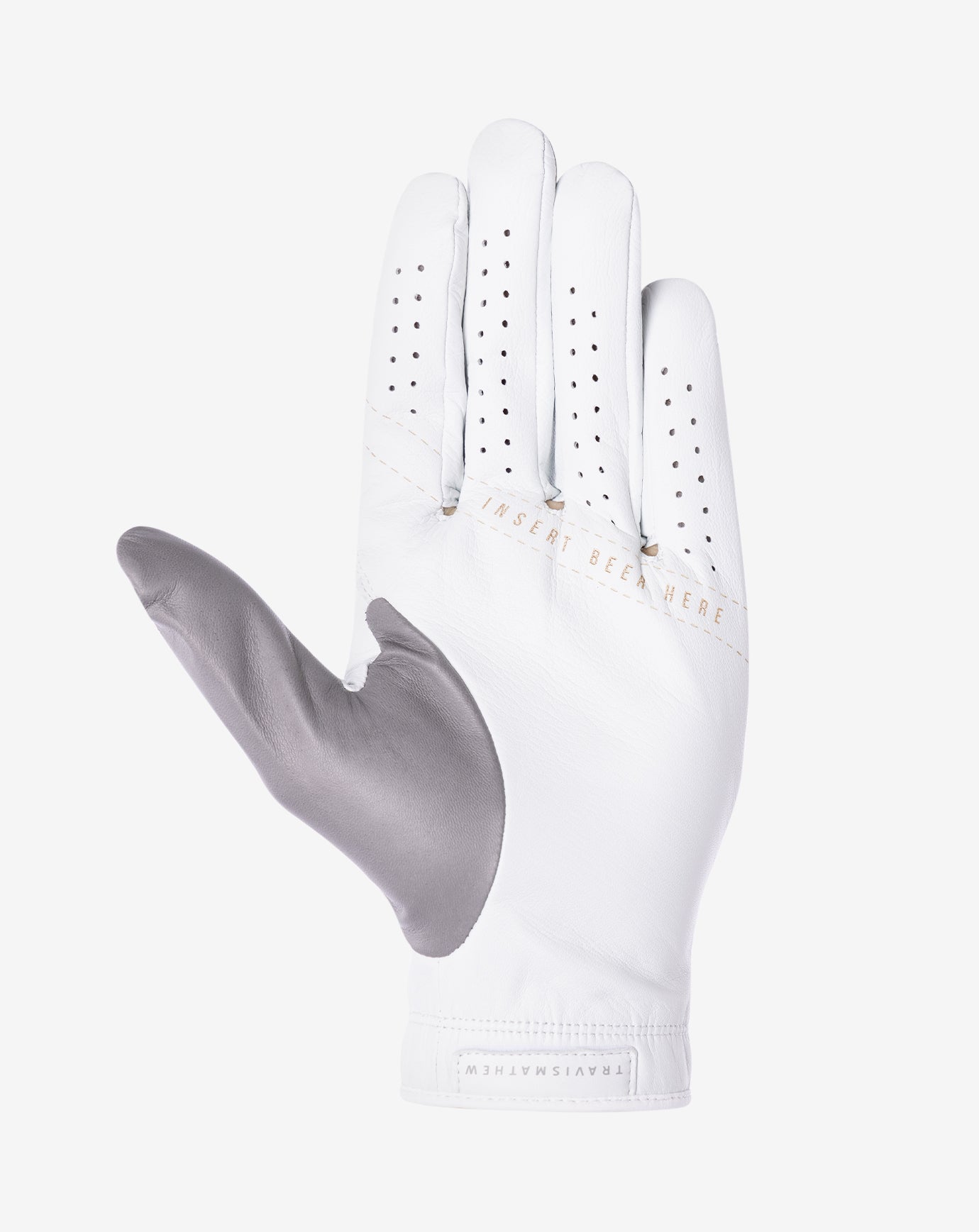 White Travis Mathew Double Me 2.0 Golf Glove