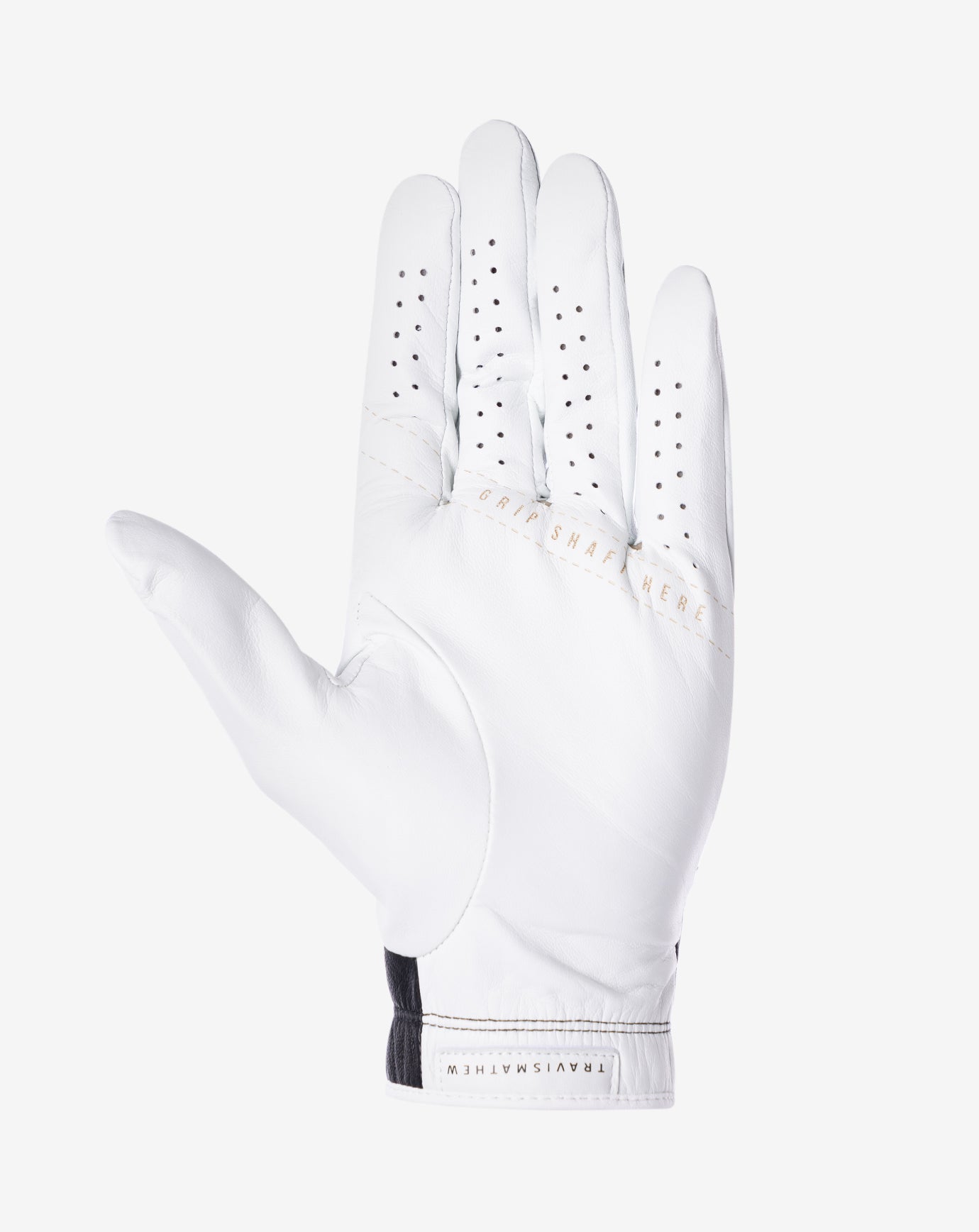 White/Black Travis Mathew Premier 2.0 Golf Glove