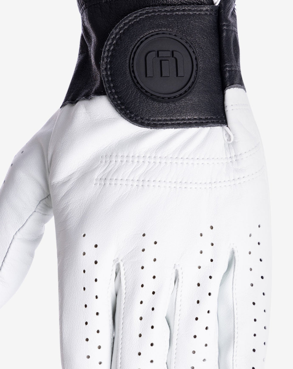 White/Black Travis Mathew Premier 2.0 Golf Glove
