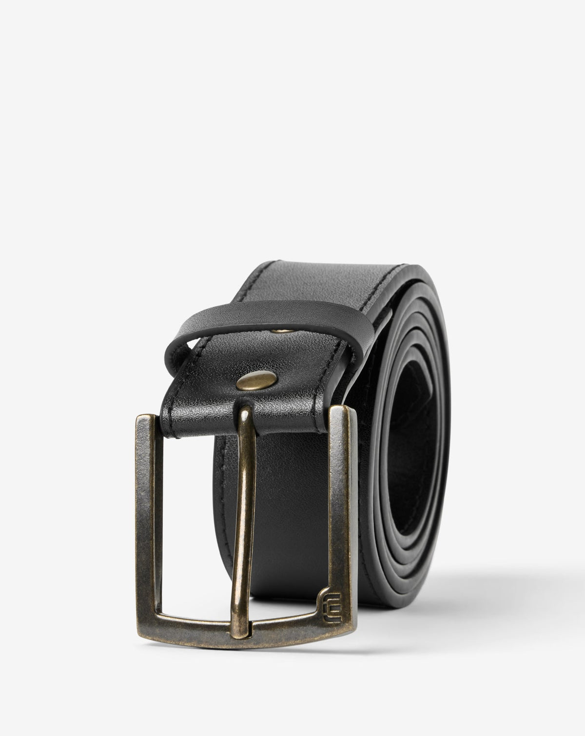 Black Travis Mathew Elusive Leather Belt
