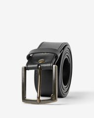 Black Travis Mathew Elusive Leather Belt