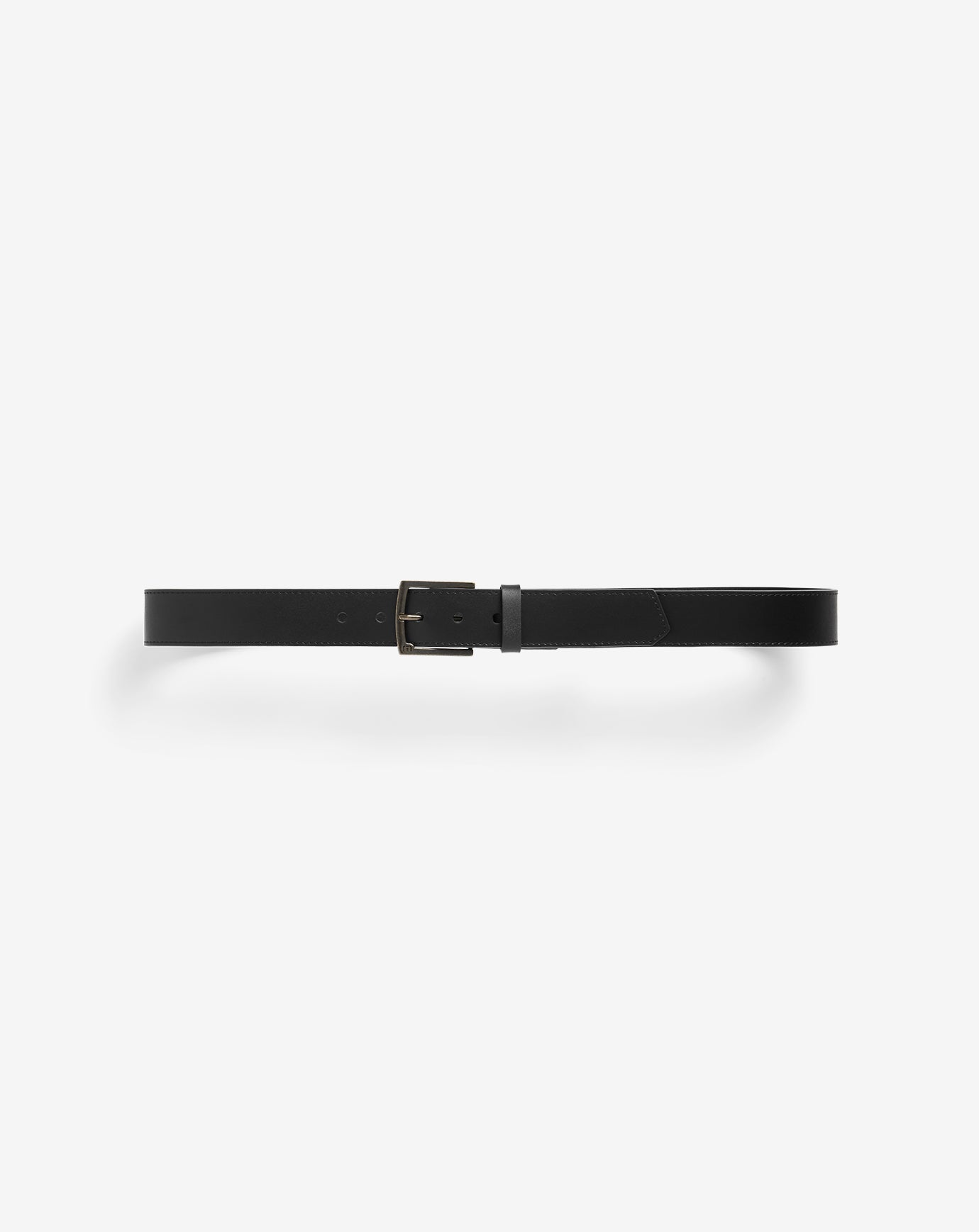 Black Travis Mathew Elusive Leather Belt