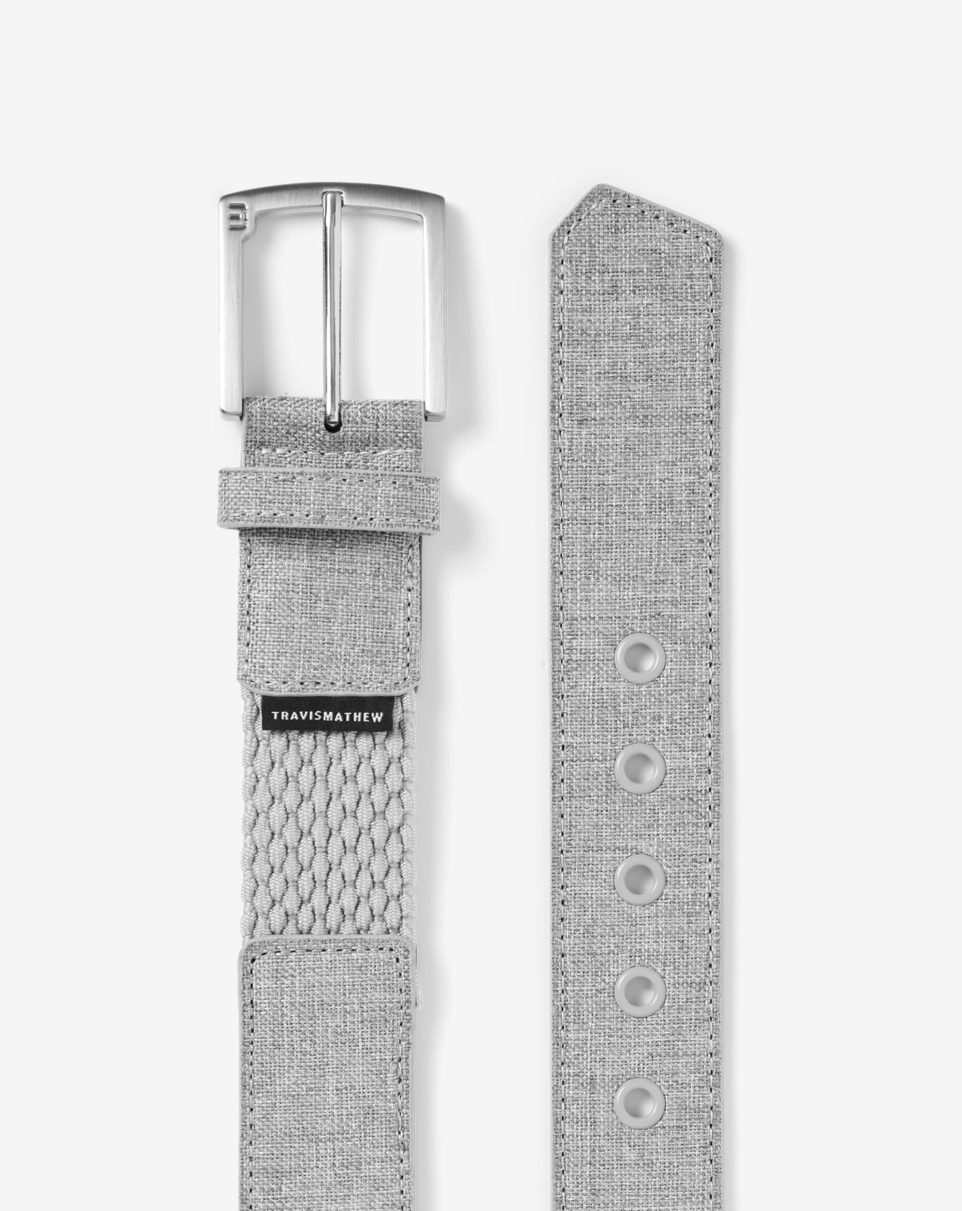 Heather Grey Travis Mathew Fresh Look Canvas Stretch Belt