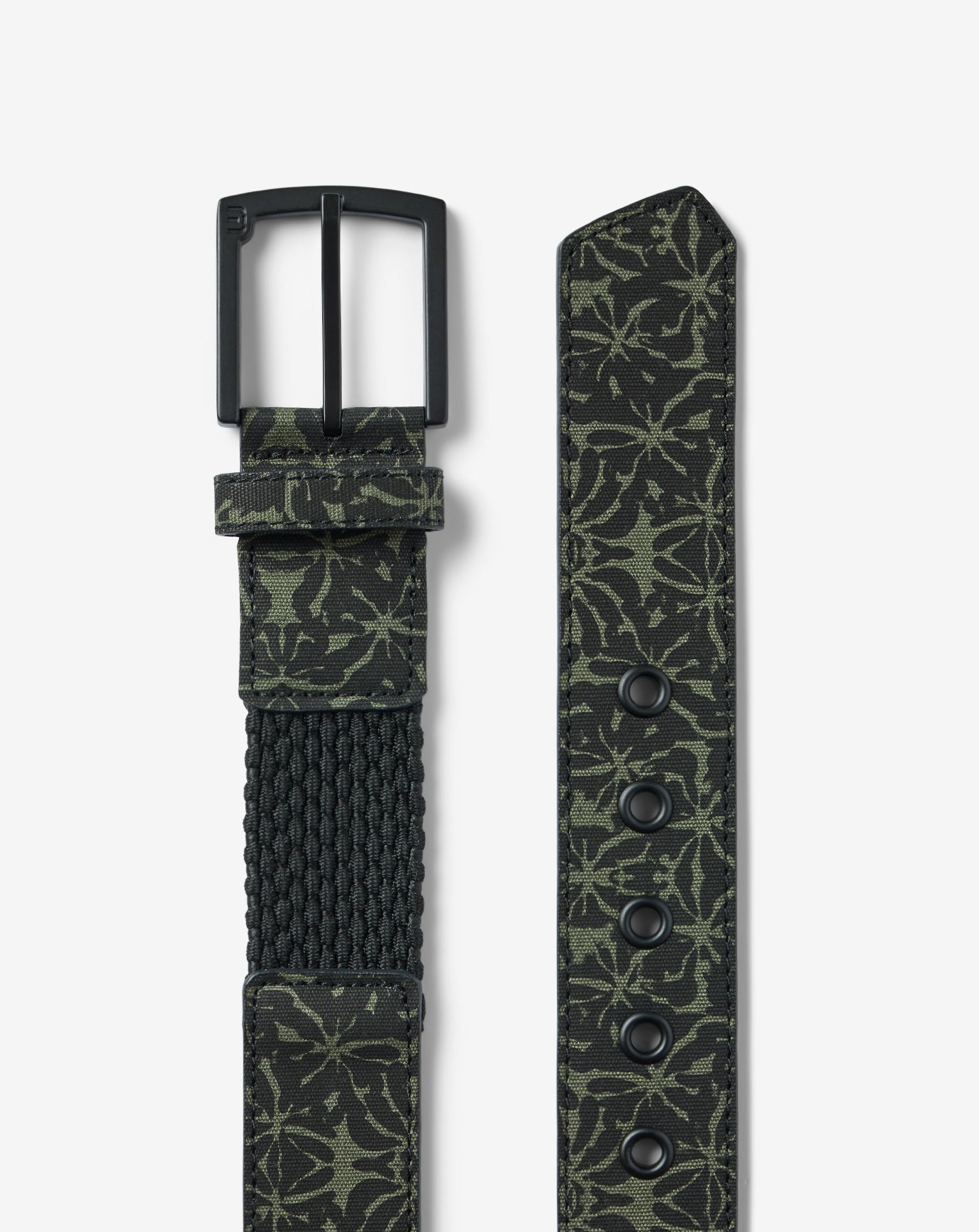 Black Travis Mathew Vine City Canvas Stretch Belt