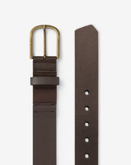 Dark Brown Travis Mathew Jinx 2.0 Leather Belt