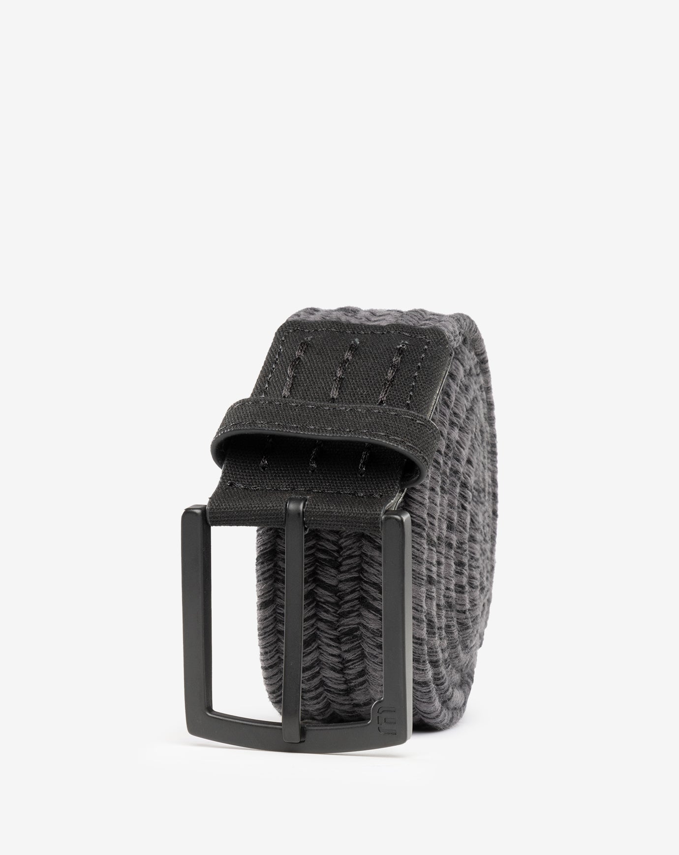 Heather Grey Pinstripe Travis Mathew Pueblo 2.0 Stretch Woven Belt