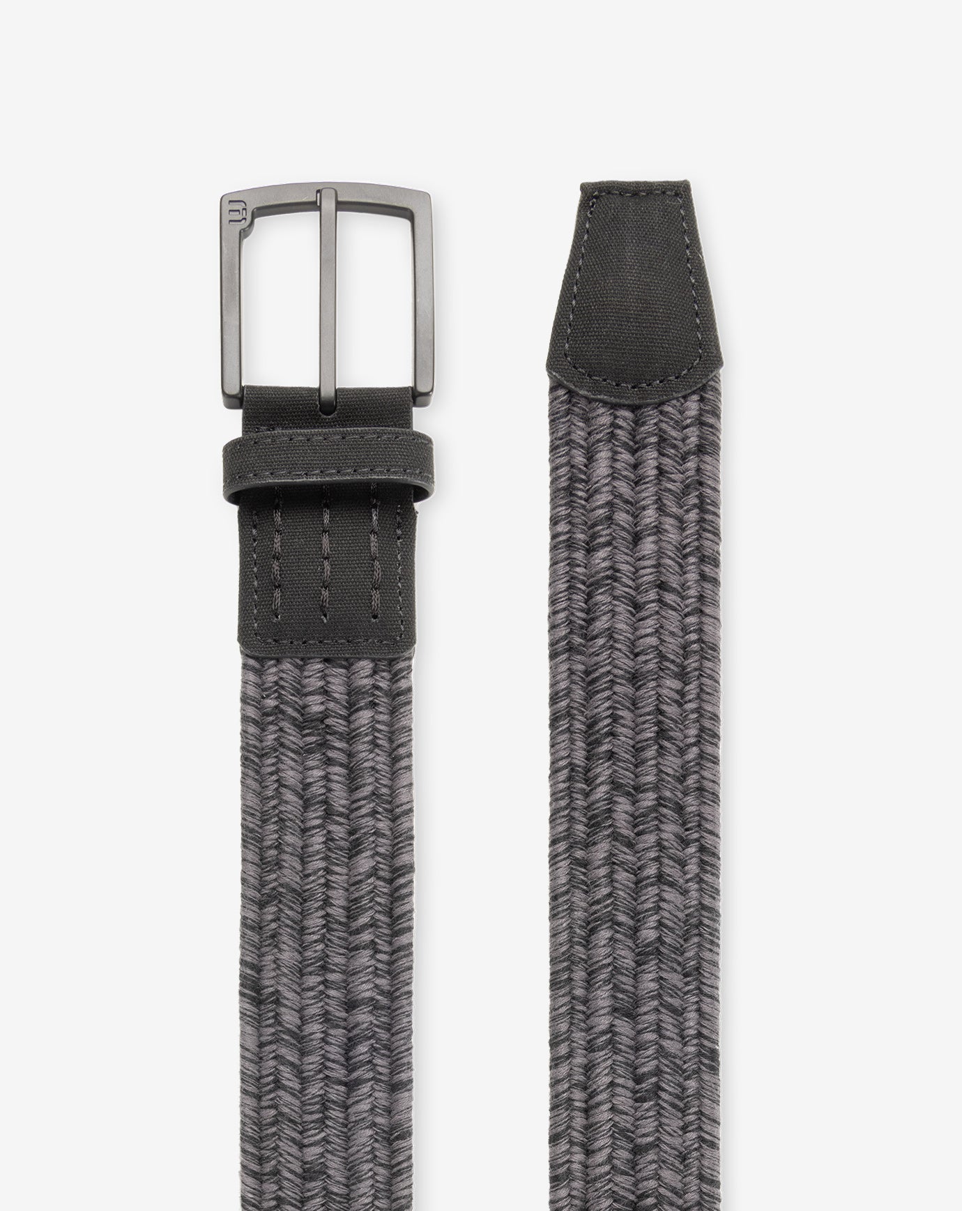 Heather Grey Pinstripe Travis Mathew Pueblo 2.0 Stretch Woven Belt