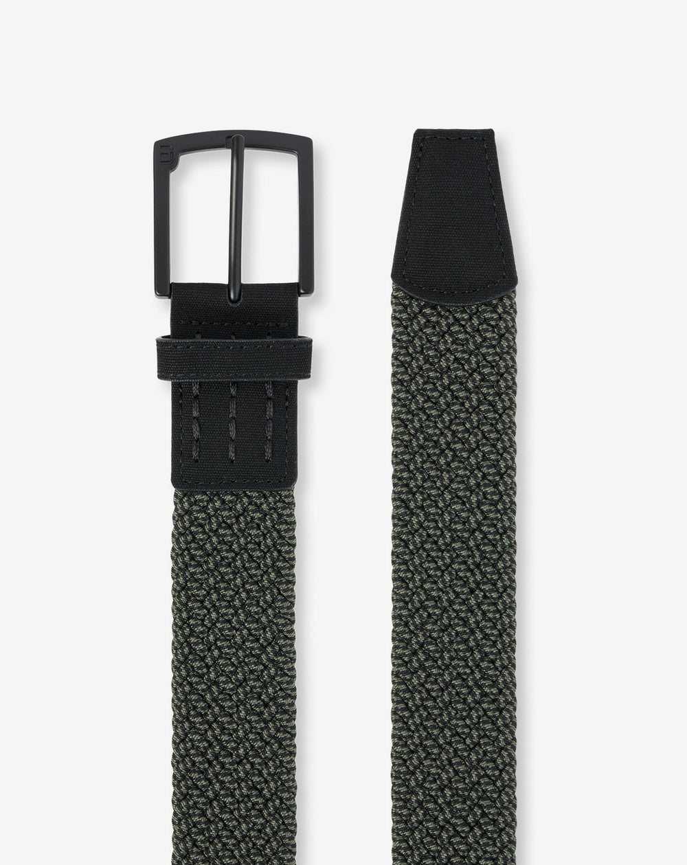 Dark Olive Travis Mathew Full Bar Stretch Woven Belt