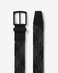 Black Travis Mathew Time Zoned Stretch Woven Belt