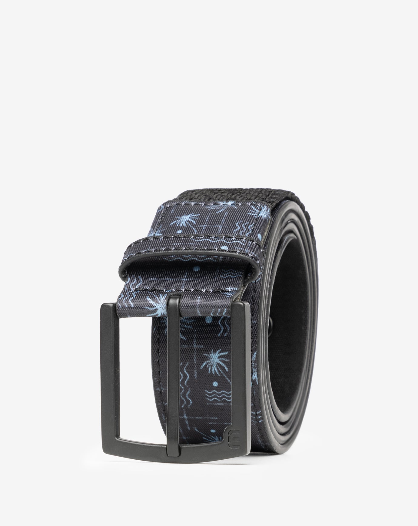 Black Travis Mathew Palmwood Canvas Stretch Belt