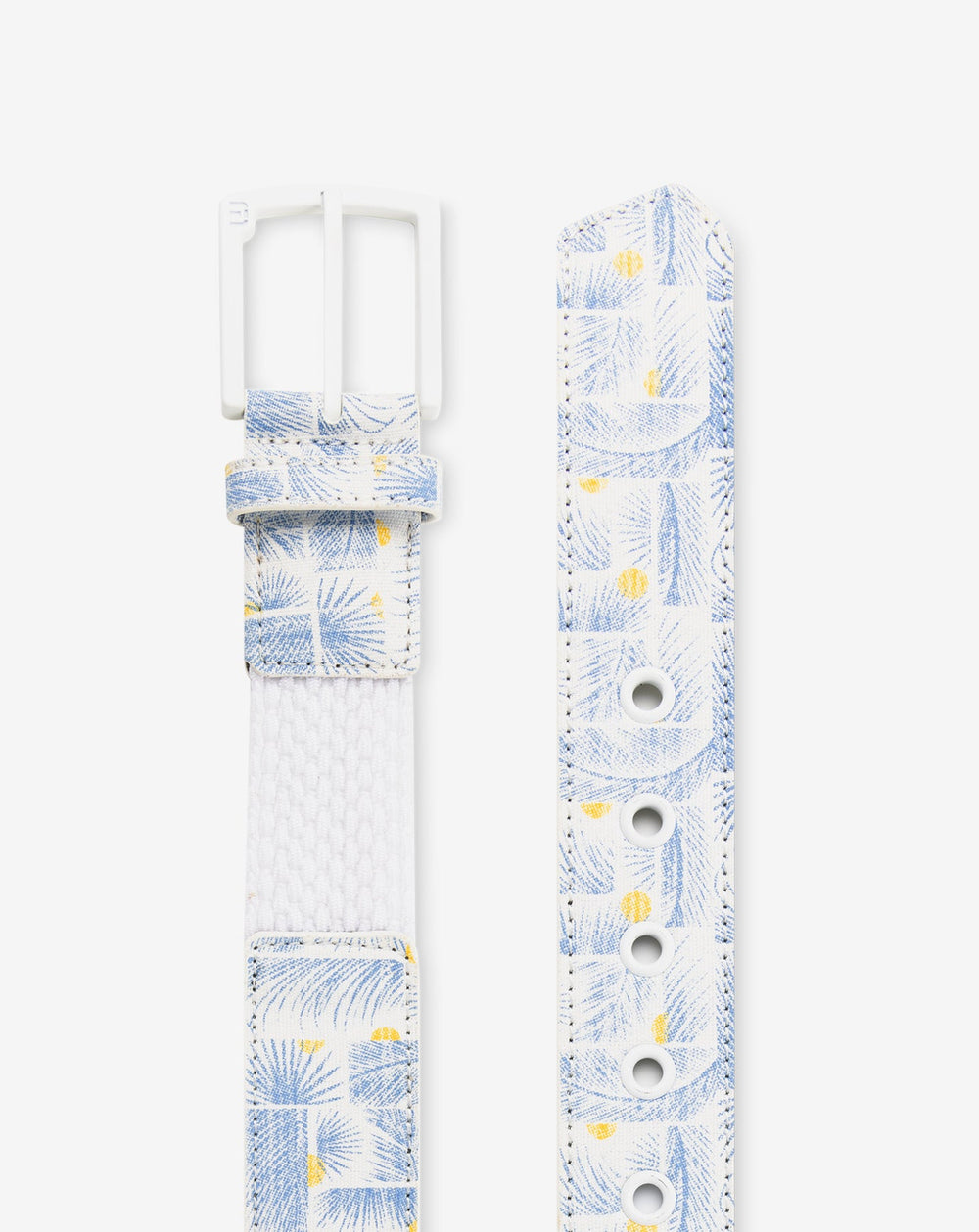 White Travis Mathew Coconut Mojito Canvas Stretch Belt