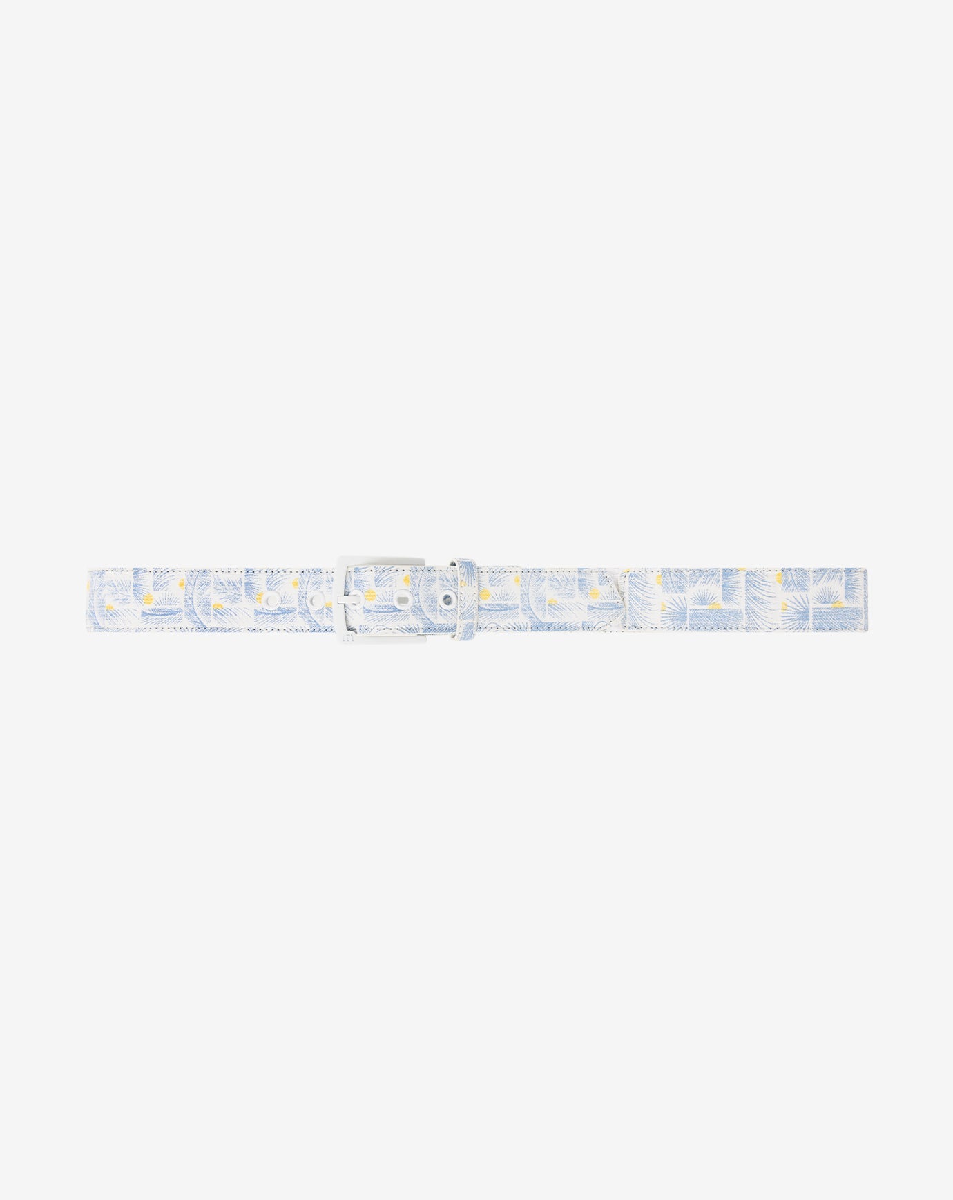 White Travis Mathew Coconut Mojito Canvas Stretch Belt