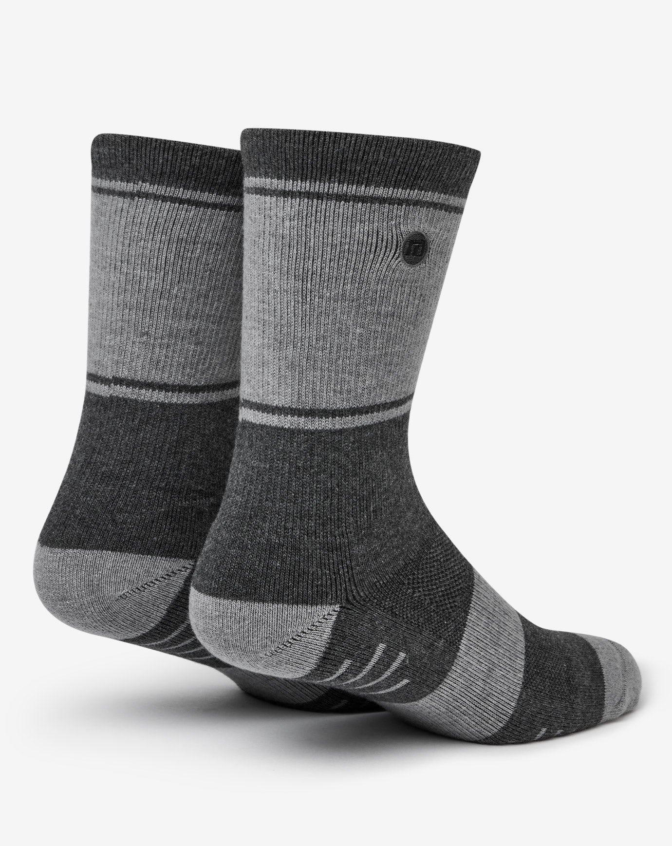 Heather Grey Pinstripe Travis Mathew Baja 2.0 Crew Sock