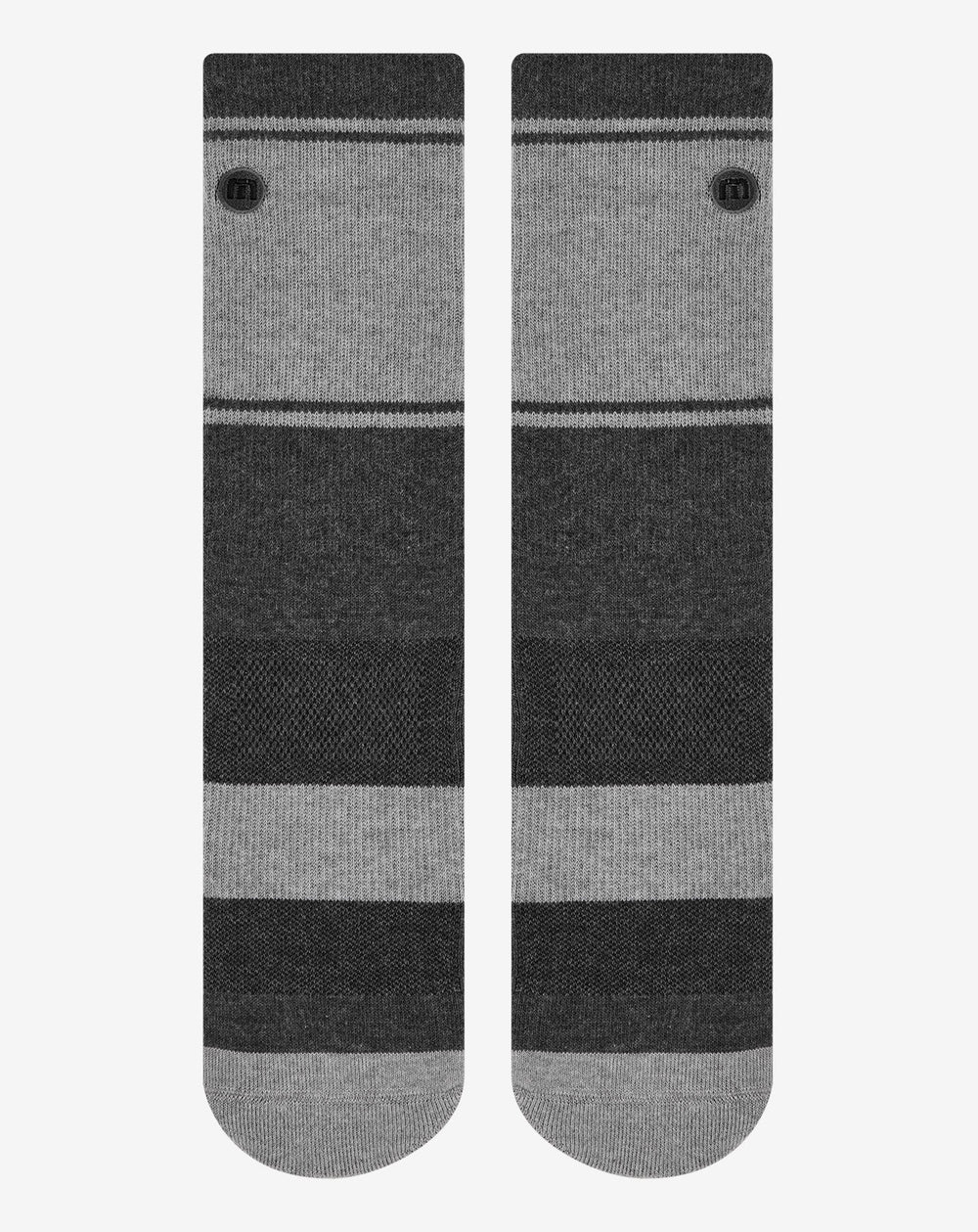 Heather Grey Pinstripe Travis Mathew Baja 2.0 Crew Sock
