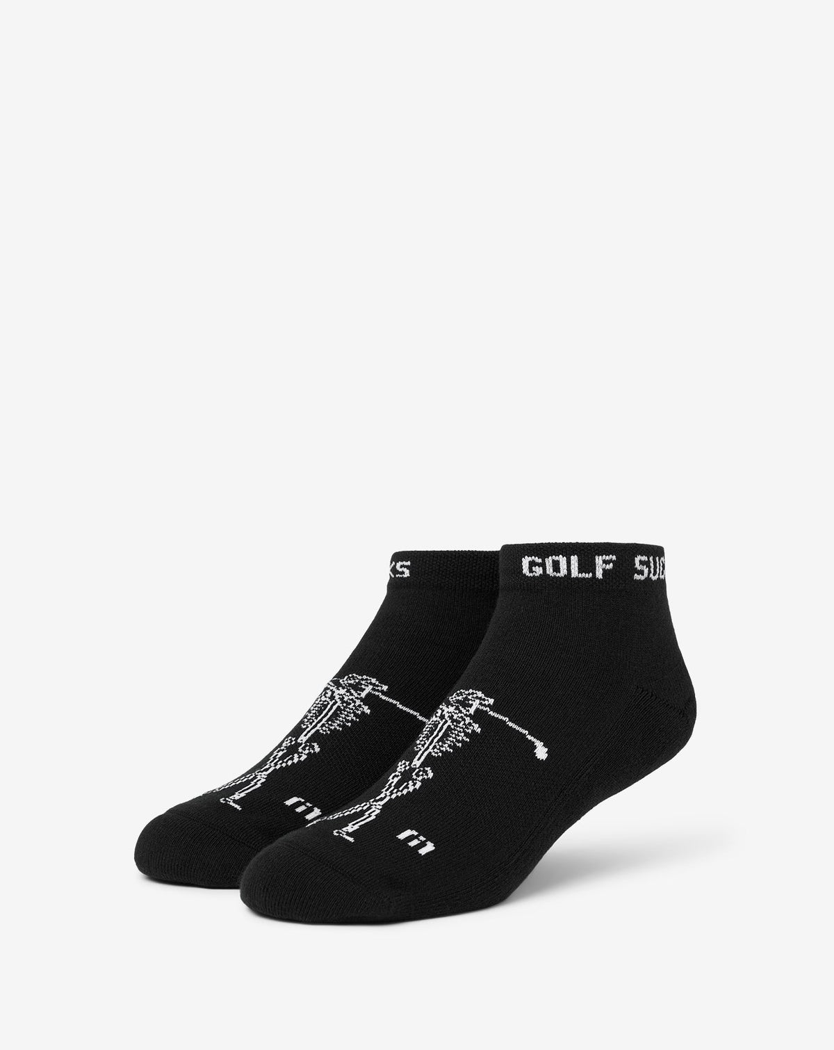 Black Travis Mathew Golf Sucks Ankle Sock