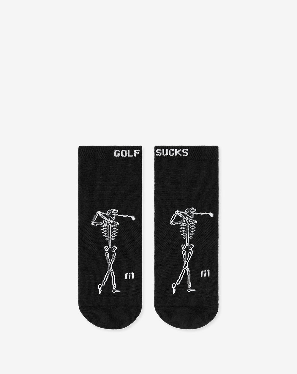 Black Travis Mathew Golf Sucks Ankle Sock