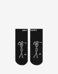 Black Travis Mathew Golf Sucks Ankle Sock