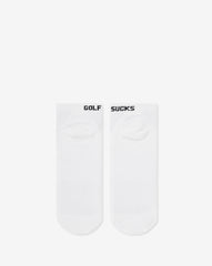 White Travis Mathew Golf Sucks Ankle Sock