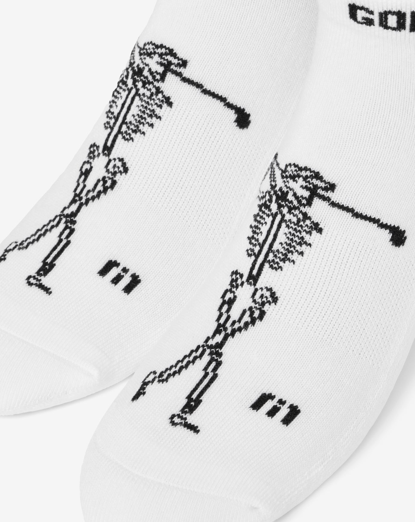 White Travis Mathew Golf Sucks Ankle Sock