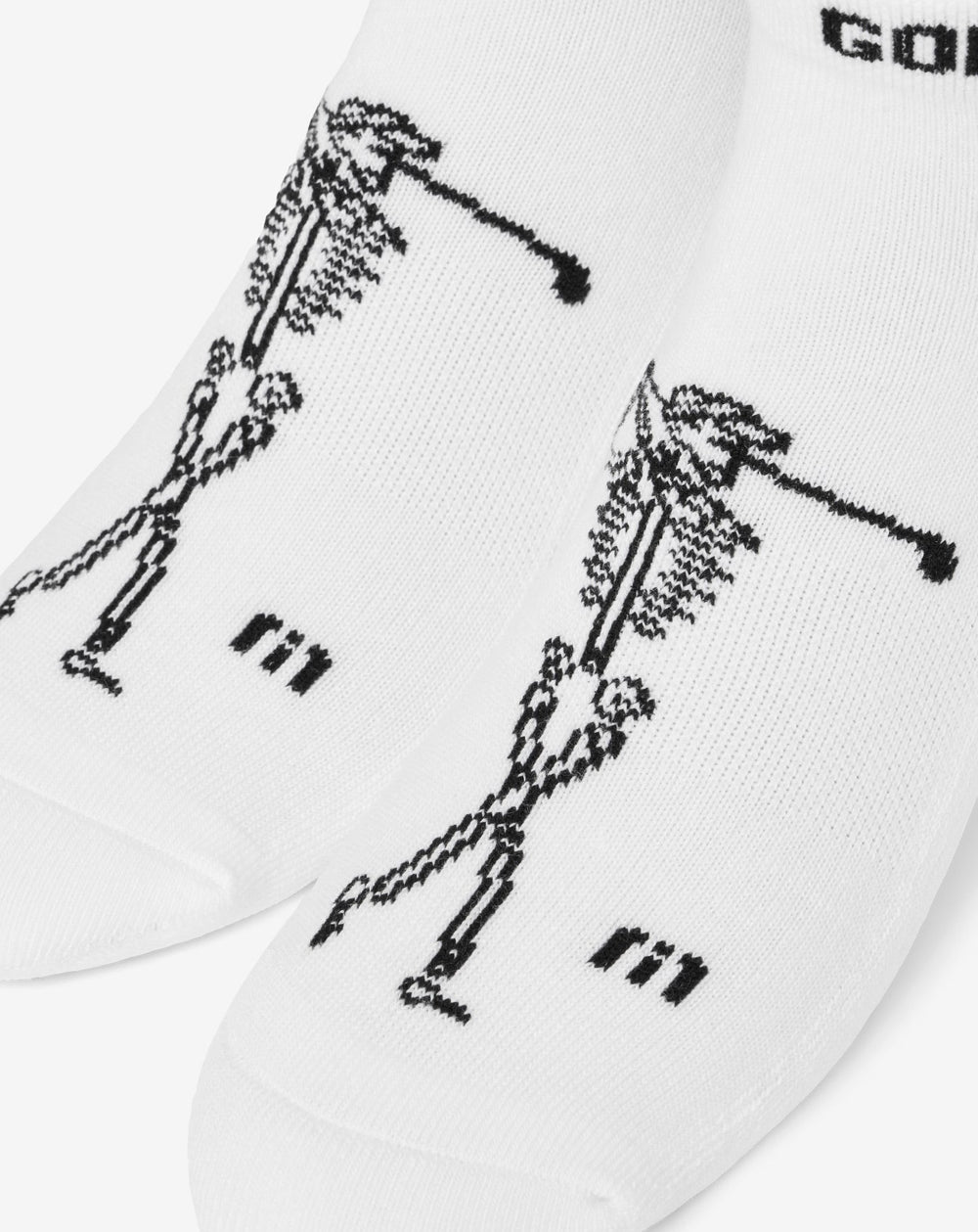 White Travis Mathew Golf Sucks Ankle Sock