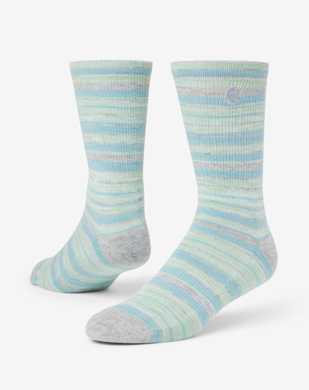 Heather Light Grey Travis Mathew River Picnic Crew Sock
