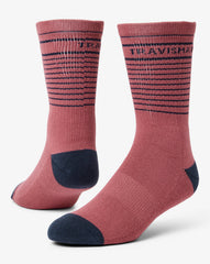 Rose Wine Travis Mathew Overall Mood Crew Sock