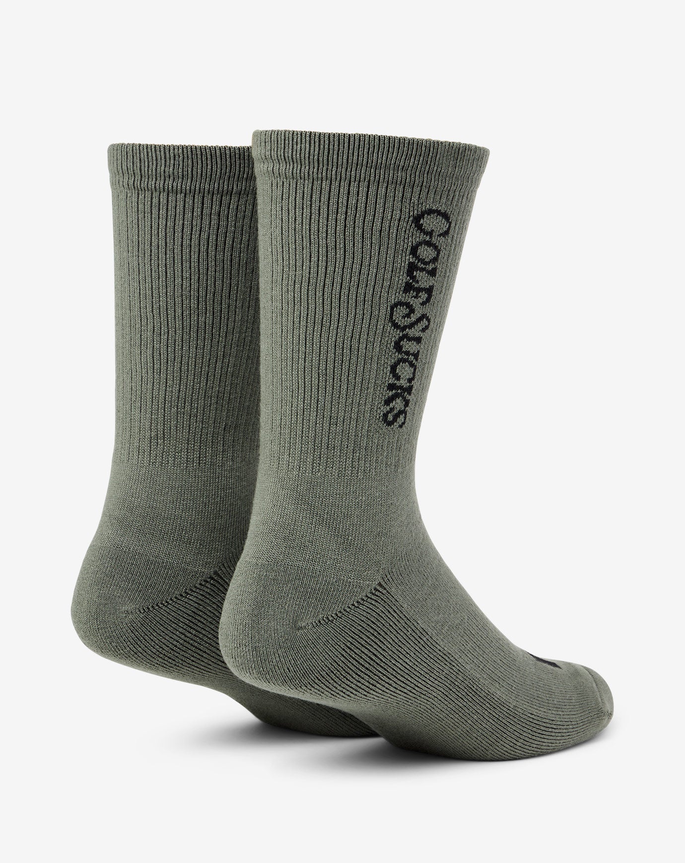 Dark Olive Travis Mathew Golf Sucks Crew Sock