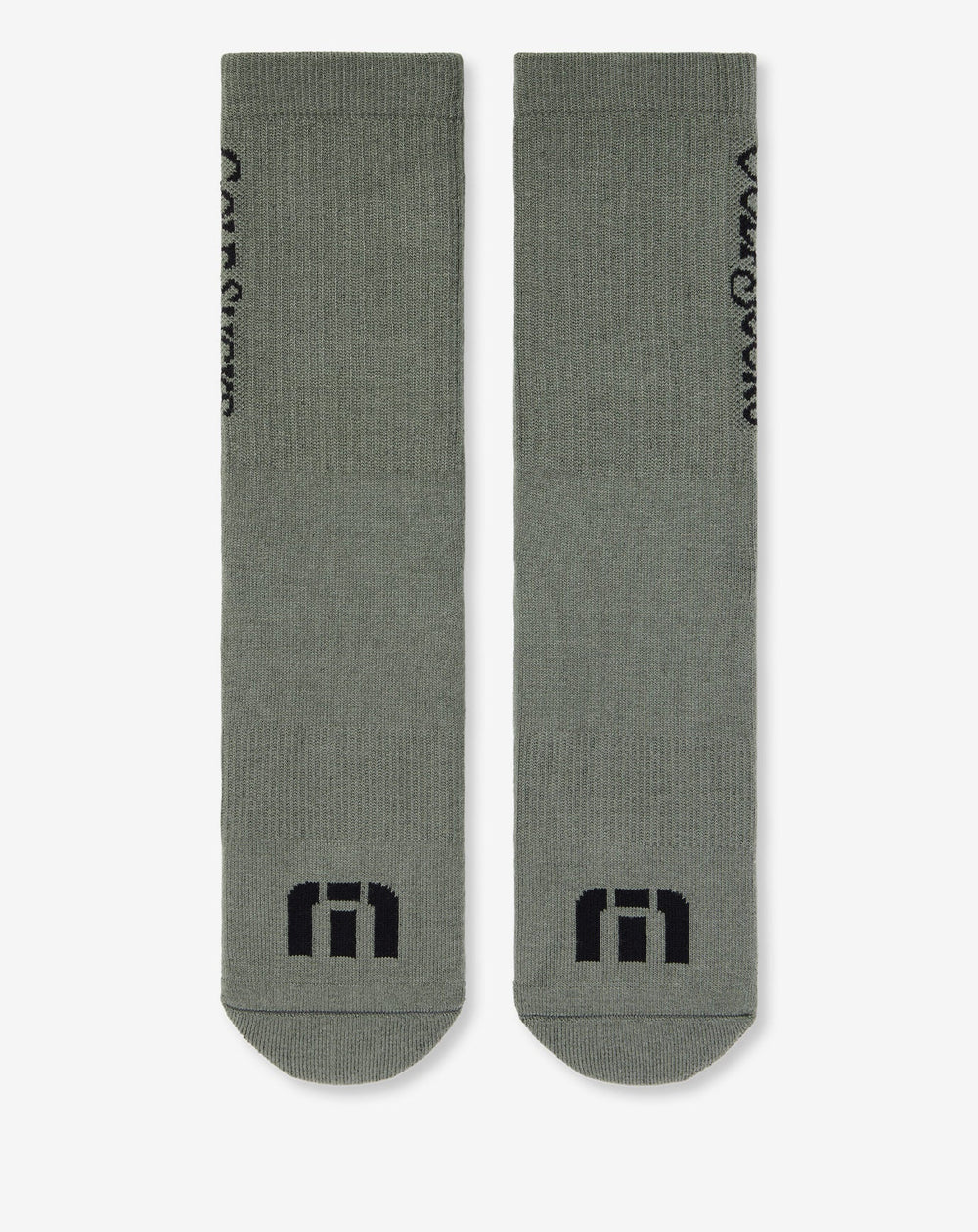 Dark Olive Travis Mathew Golf Sucks Crew Sock