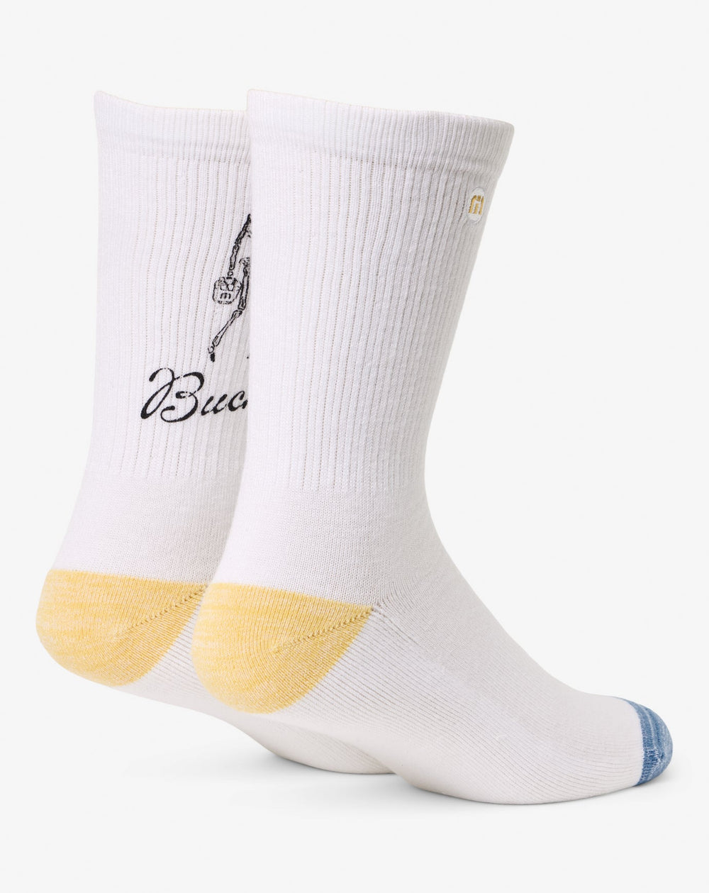 White Travis Mathew Lost Buckets Crew Sock