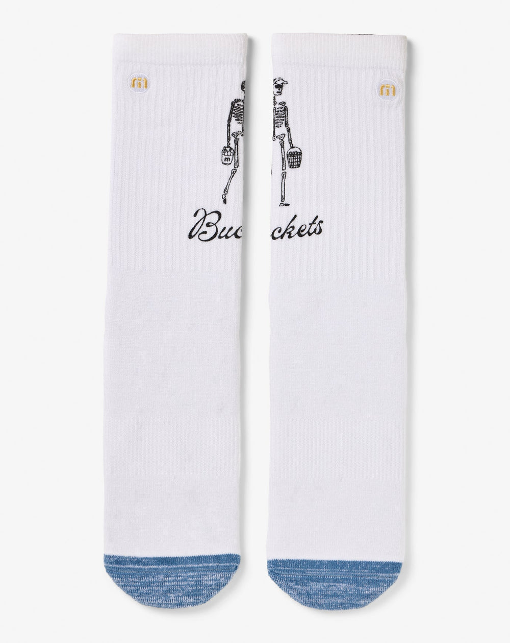 White Travis Mathew Lost Buckets Crew Sock