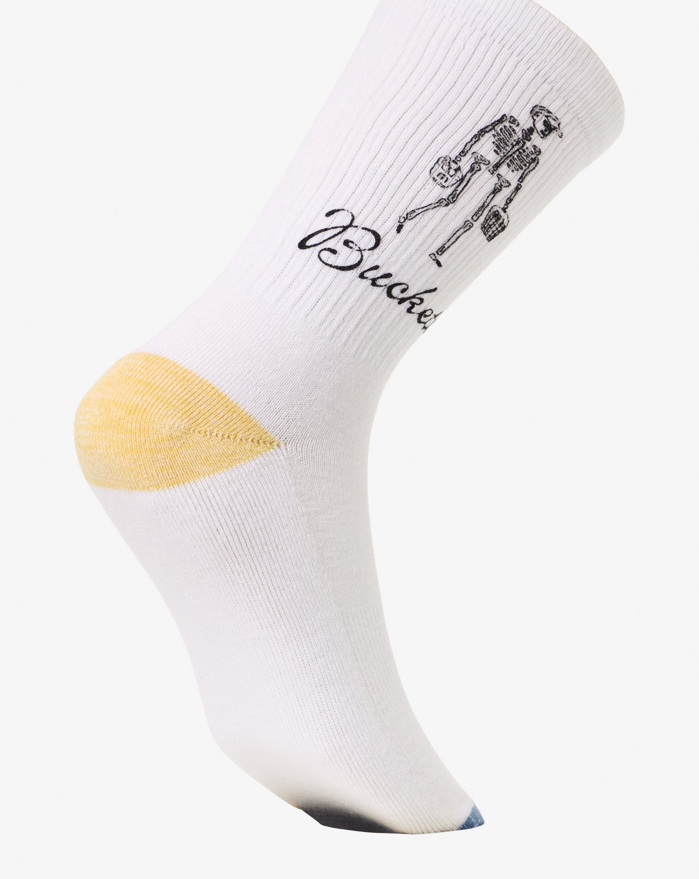White Travis Mathew Lost Buckets Crew Sock