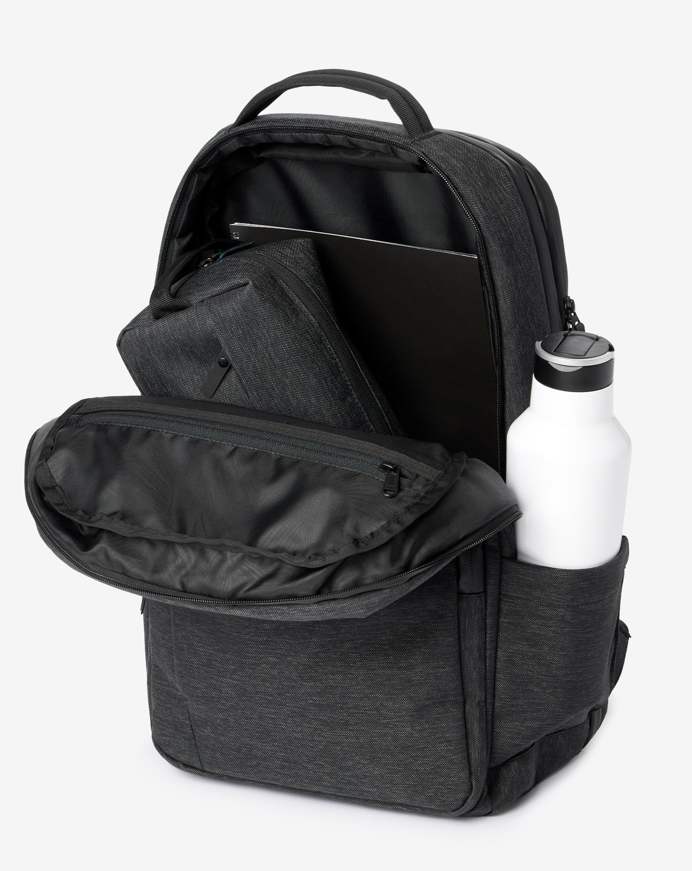 Black Travis Mathew Expandable Backpack 2.0