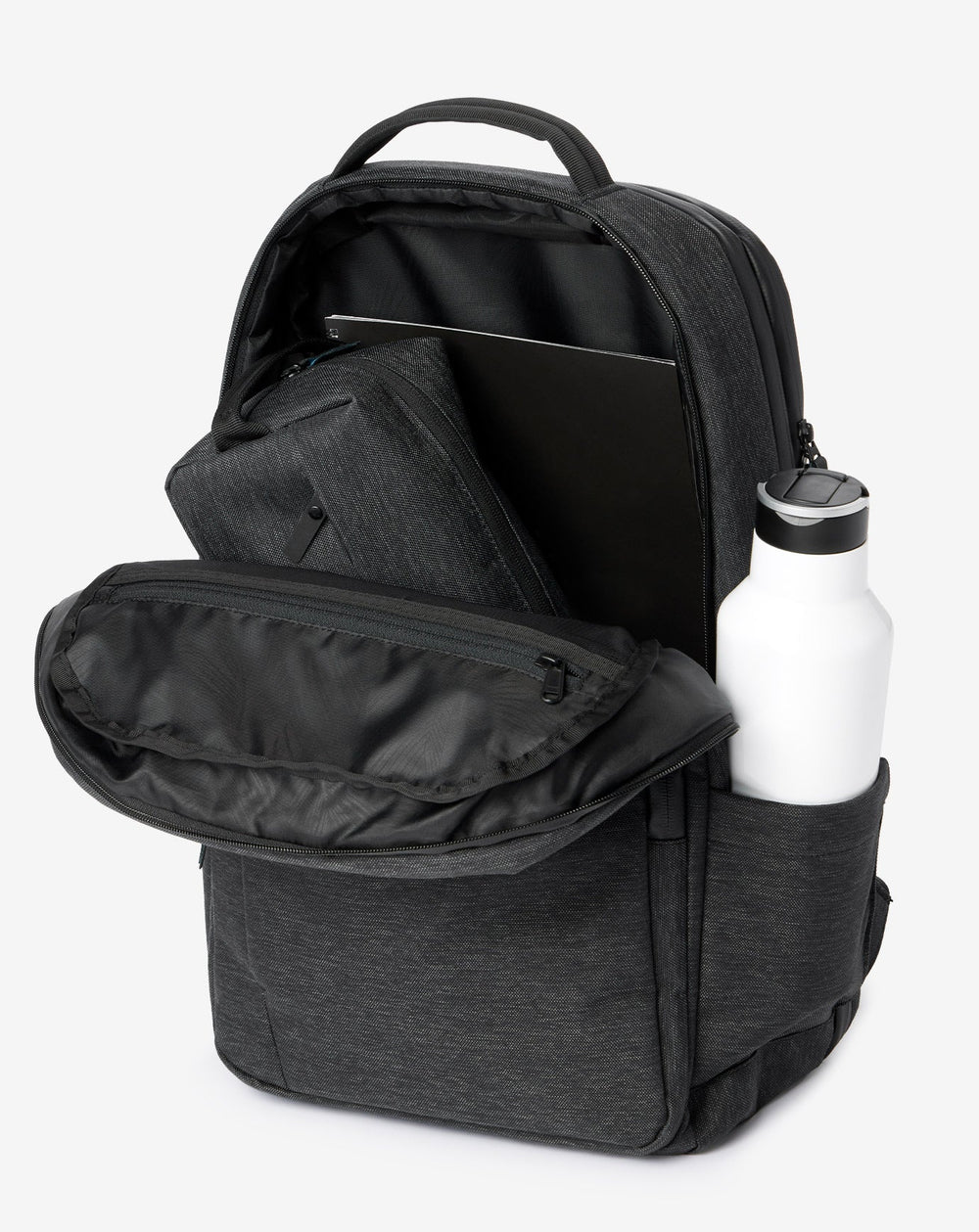 Black Travis Mathew Expandable Backpack 2.0