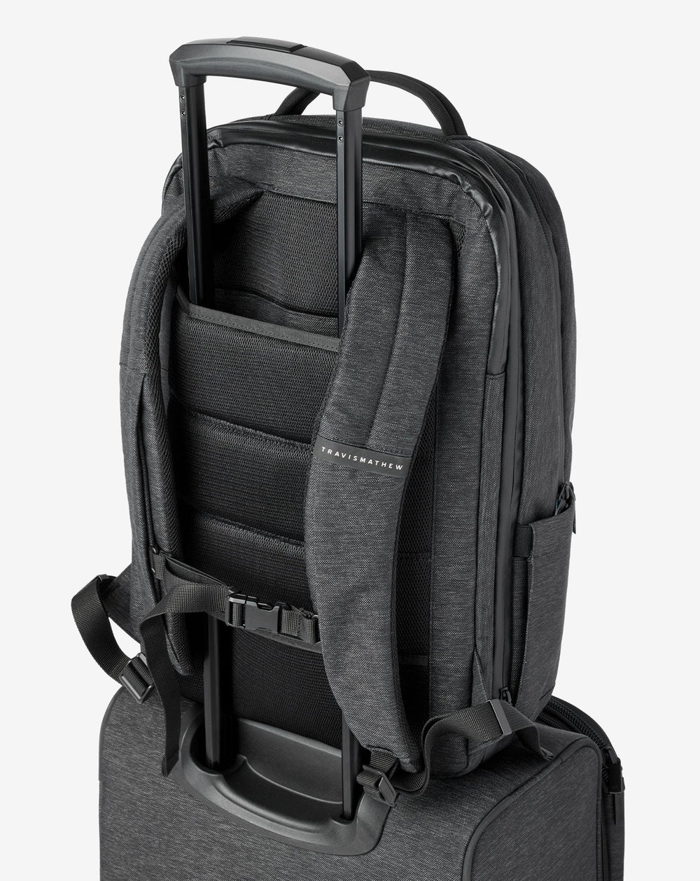 Black Travis Mathew Expandable Backpack 2.0