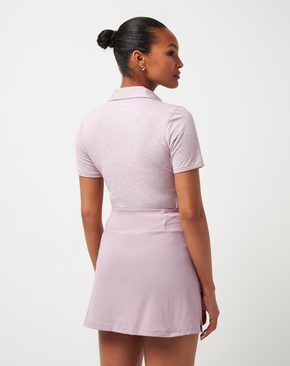 Heather Mauve Shadow Travis Mathew Featherweight Active Polo
