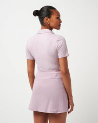 Heather Mauve Shadow Travis Mathew Featherweight Active Polo