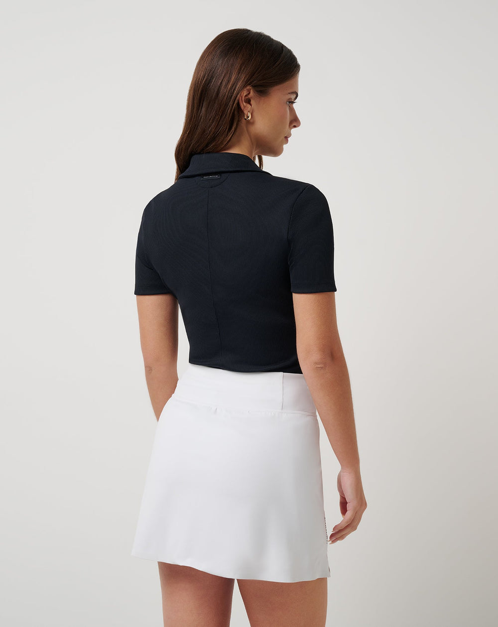 Black Travis Mathew Moveknit Vneck Polo