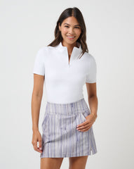 White Travis Mathew Sunfire Zip Polo