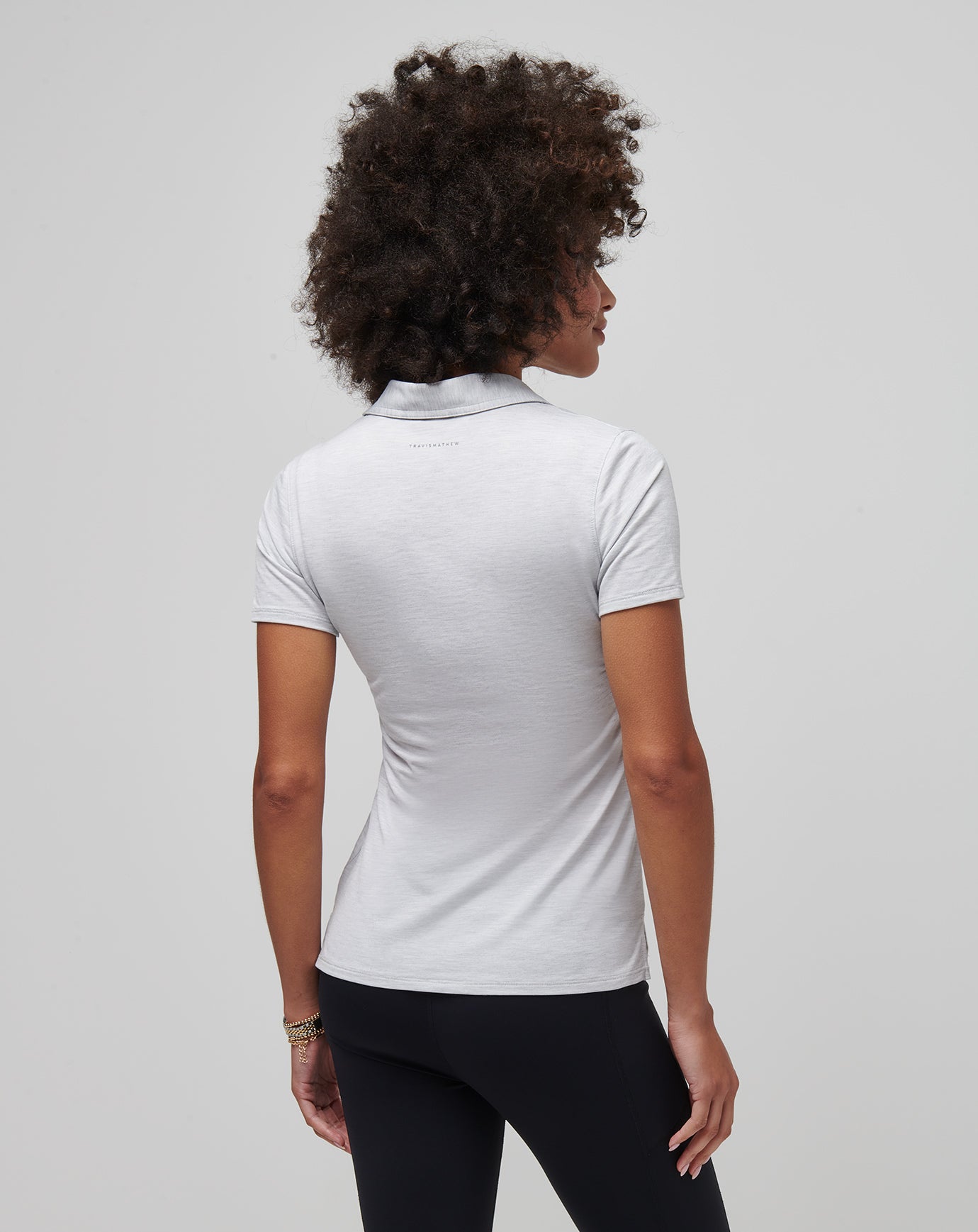 Heather Light Grey Travis Mathew Featherweight Active Polo