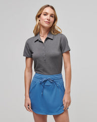 Heather Black Travis Mathew Featherweight Active Polo