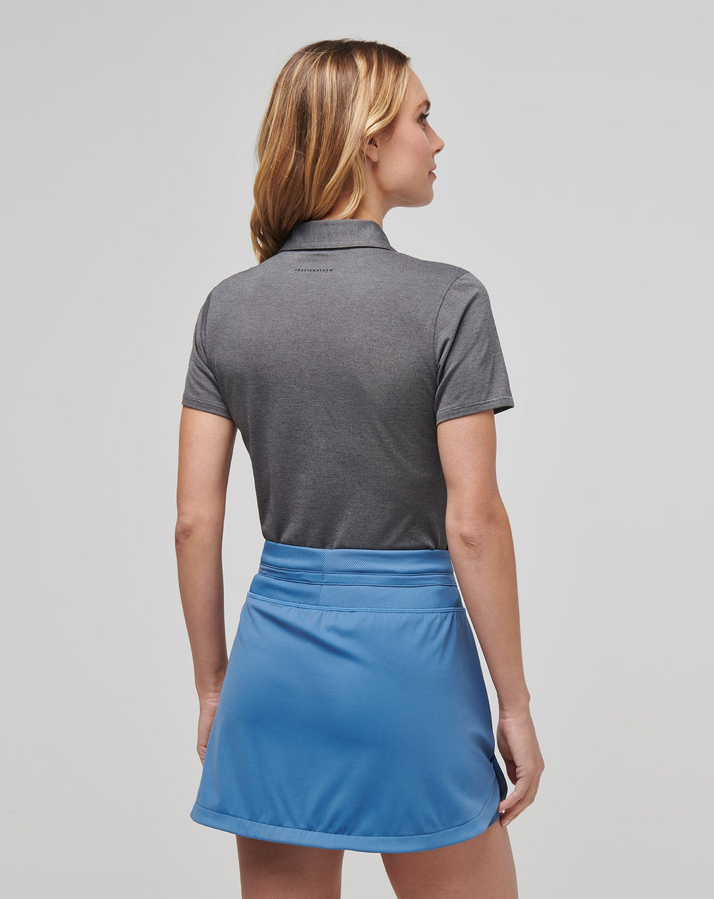 Heather Black Travis Mathew Featherweight Active Polo