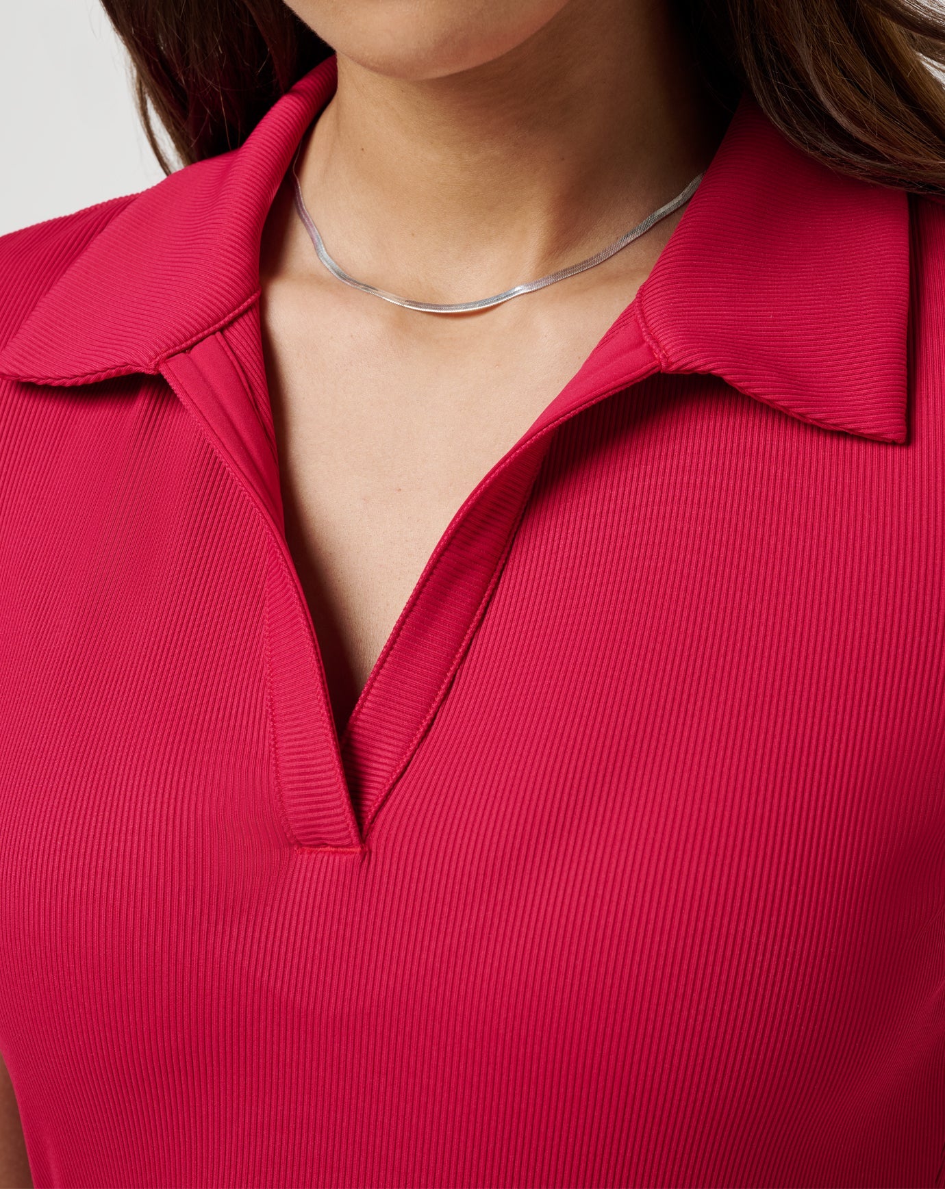 Persian Red Travis Mathew Moveknit Vneck Polo