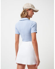 Brunnera Blue Travis Mathew Moveknit Vneck Polo